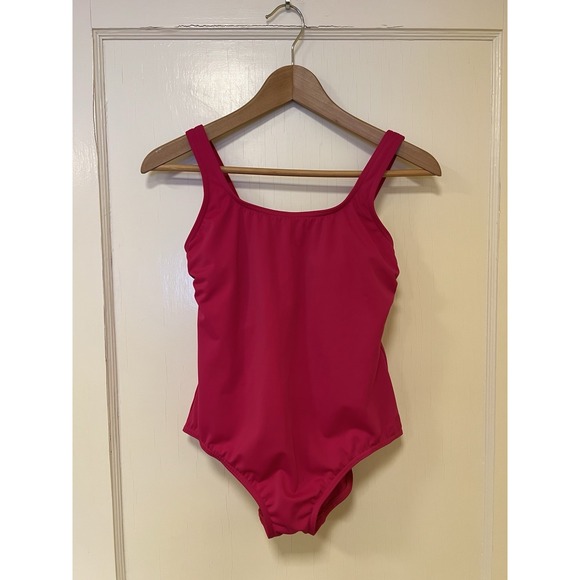Lands' End Other - Land's End Women's Pink One Piece Swimsuit Modest Size 8
